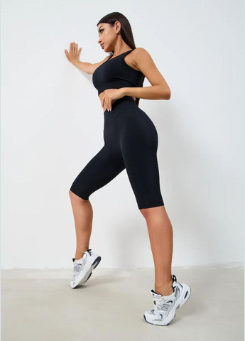 Жіночі велосипедки з пуш ап ефектом утягуючі спортивні шорти для фітнесу з ліфтингом збільшення сідниць 44 см Cindylove (329901330)