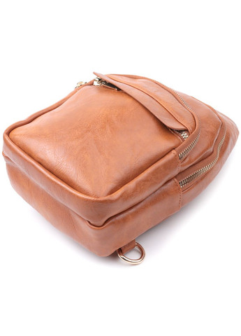 Небольшая женская сумка с одной лямкой через плечо из гладкой экокожи 22767 Vintage (329151944)