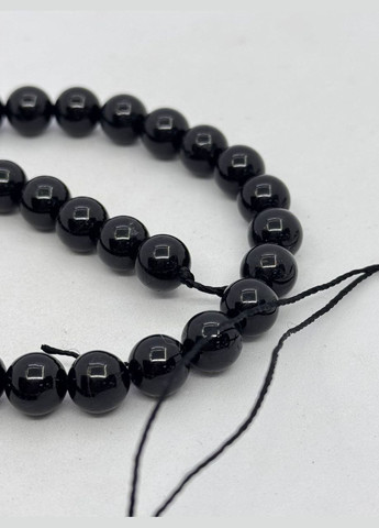 Турмалін шерл на нитці без застібки 39 см Чорний No Brand (331610838)