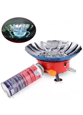 Туристическая газовая горелка с пьезоподжигом, Портативная газовая плита с защитой от ветра и чехлом для переноски ZT-203 Kovar (350349010)