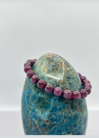 Браслет рубин 8 мм 19 см No Brand (292014156)