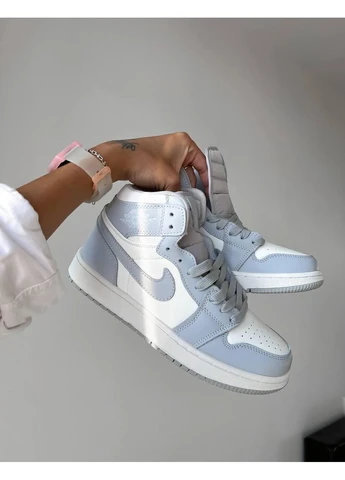 КРОССОВКИ ЖЕНСКИЕ NIKE AIR JORDAN 1 RETRO HIGH PALE LILAC НАЙК АИР ДЖОРДАН No Brand комбинированные демисезоны (392003198)