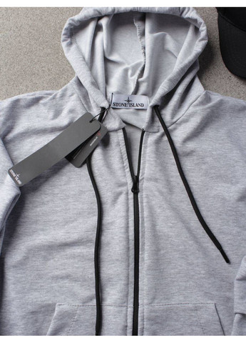 Сірий костюм stone туреччина,двонитка,штани,кофта та кепка Україна