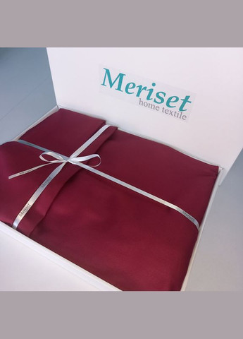 Постельное белье WINE BORDO Premium Сатин Полуторное на резинке MERISET (278255186)