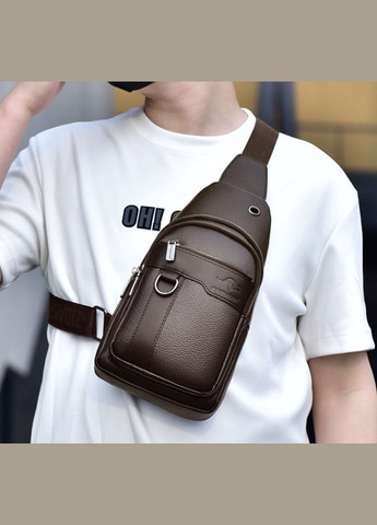 Мужская сумка бананка на грудь Кенгуру, нагрудная барсетка слинг на плечо No Brand (334730664)