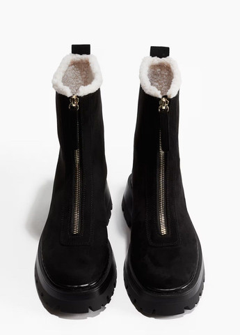 Зимние ботинки H&M из искусственной замши