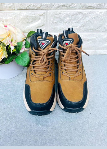 Горчичные зимние ботинки для мальчиков Bessky