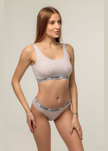 Хлопковые трусики слип Ozone 27 gray (306853300)