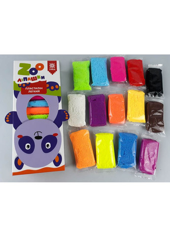 Пластилин легкий ZOOлипашки Панда 6г/14кол/14ст No Brand (359375896)