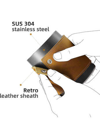 Пітчер Silver 450 мл MHW-3bomber Turbo без ручки, шкіряний чохол (R-P6010SS-VS) No Brand (303975035)
