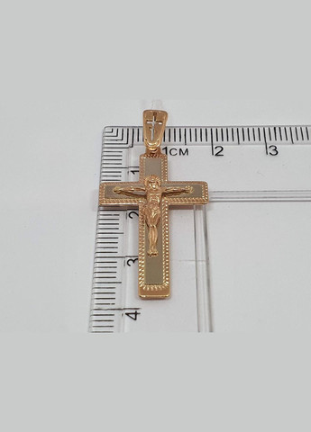 Золотий хрест Розп'яття Христа. 101-М Харківська ювелірна фабрика (331885921)