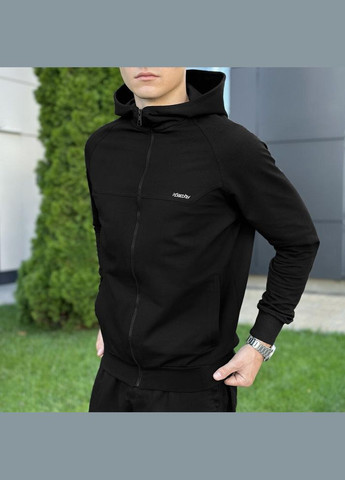 Стильна чоловіча кофта весна/осінь чорна Freedom (342080409)