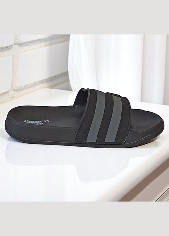 Черные повседневные, пляжные мужские пляжные сланцы шлепанцы для пляжа бассейна American Club