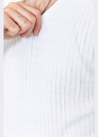 Белый демисезонный свитер мужской однотонный, цвет коралловый, Ager