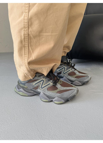 КРОСІВКИ ЖІНОЧІ NEW BALANCE 9060 GREY BROWN НЬЮ БЕЛАНС 9060 No Brand сірі демісезони (369389076)