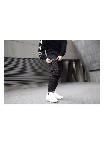 Черные кэжуал демисезонные карго брюки No Brand