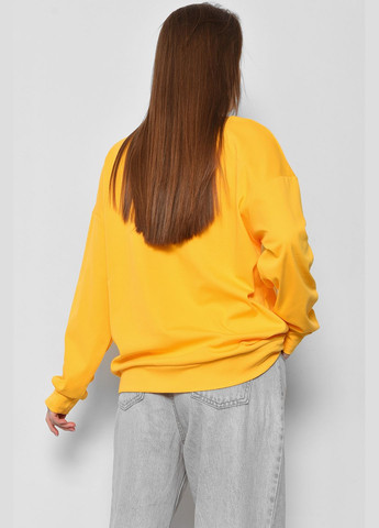 Світшот жіночий напівбатальний жовтого кольору Let's Shop - Вільний крій однотонний жовтий спортивний бавовна - (289719259)