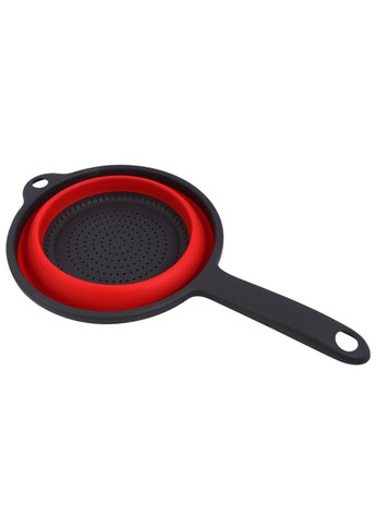 Дуршлаг складной с ручкой, силикон, красный, 36*23*9 см Arino (326843794)