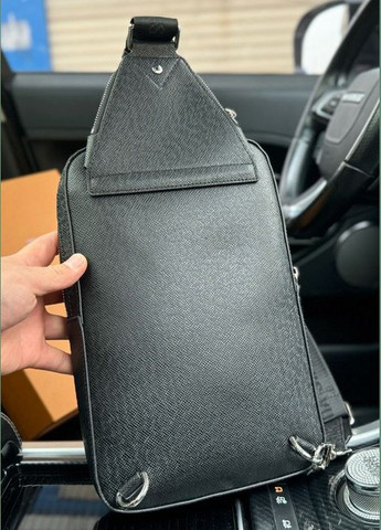 Мужская нагрудная сумка Louis Vuitton черная No Brand (303829509)