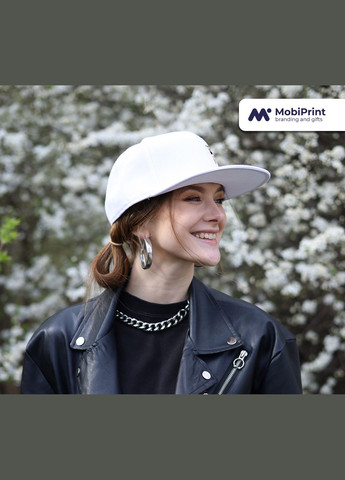 Кепка Snapback Black Pink Білий (9276-1340-WT) MobiPrint (292866270)