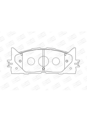 Колодки тормозные дисковые передние LEXUS ES (AVV6_, GSV6_, ASV6_) (572651CH) Champion (332797246)