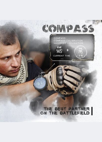 Тактические часы для военных Apache 46 (водостойкость 50 метров, компас, барометр, высотомер, термометр) North Edge (333695280)