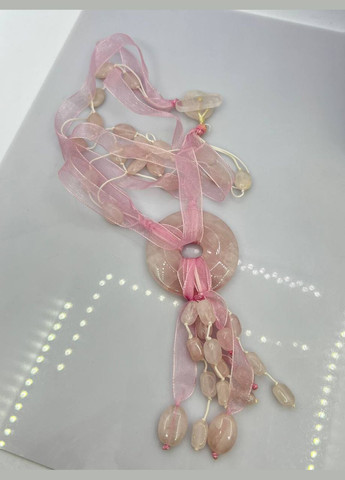 Бусы розовый кварц 62 см No Brand (293517030)