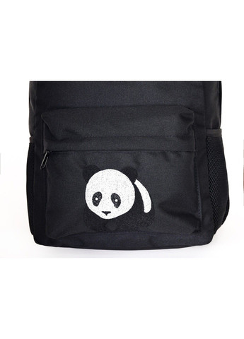 Городской молодежный рюкзак черного цвета среднего размера с рисунком вышивкой 000757 No Brand (316635702)