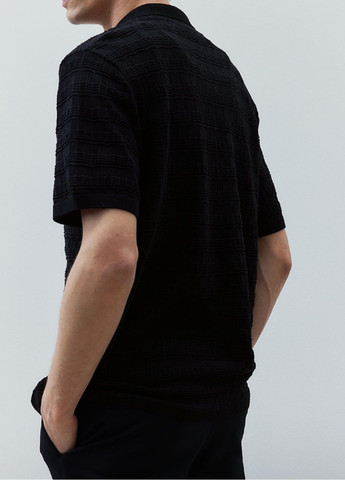 Черная кэжуал рубашка H&M