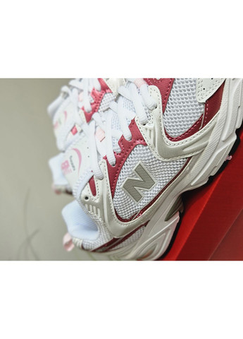 Кросівки жіночі New Balance 530 White Red | Нью Беланс 530 білі No Brand білі демісезони (362894470)