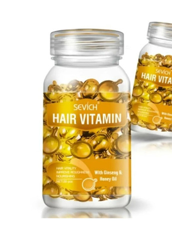 Капсулы для волос «Интенсивная терапия» Hair Vitamin With Ginseng & Honey Oil, 30 капсул Sevich (268467246)