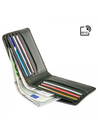 Портмоне мужское кожаное Milo c RFID Burnish Green (AT58 GREEN) Visconti (324265565)