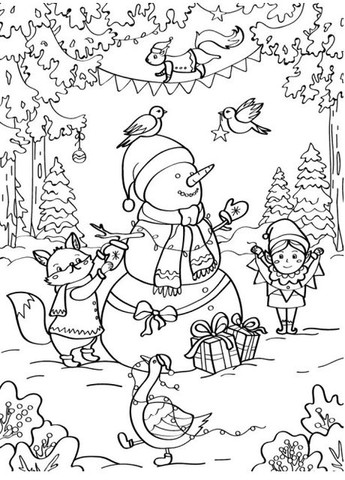 Новорічна розмальовка. Казкове Різдво ( ) Сова (338869190)