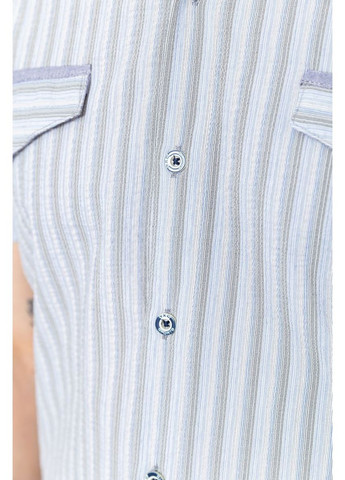 Серо-голубой повседневный рубашка в полоску Ager