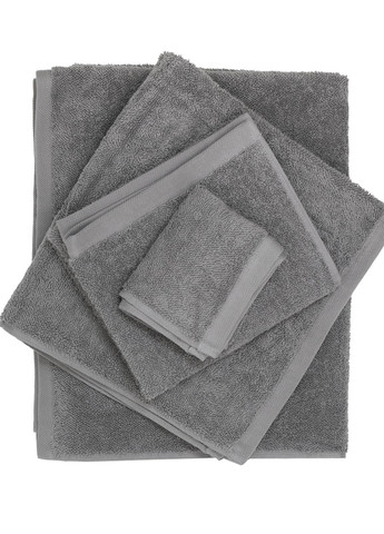 Рушник "Дотик" 50x90 см MVM однотонний сірий