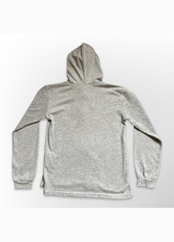 Лонгслів для хлопчика бавовняний з капюшоном 122-164 см Сірий (0380) No Brand (341732423)