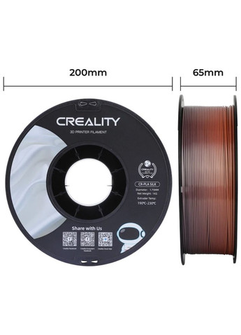 Пластик для 3D принтера PLA Silk 1кг 1.75мм Multicolor (3301120003) Creality (337311346)