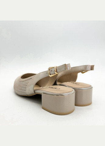 Бежевые босоножки (р) кожа 0-1-1-9-29602-44-341 Caprice с ремешком