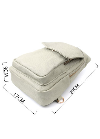 Чудова жіноча сумка з однією лямкою через плече з грубозернистої екошкіри Фісташковий 22765 Vintage (335032797)