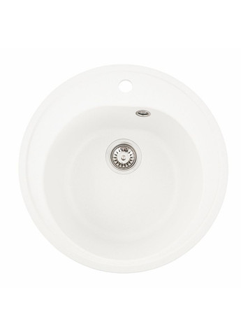 Гранитная мойка для кухни 510 LUNA матовая Белая Valeso (336938345)