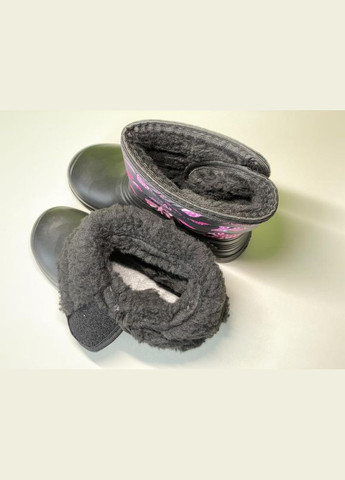 Дитячі дутики чоботи чорні пінка Olimp Сноубутси Ева (304771980)