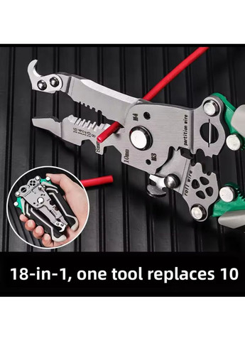 Инструмент для зачистки обрезки провода, Сложные плоскогубцы Foldalbe P2354 No Brand (372011065)