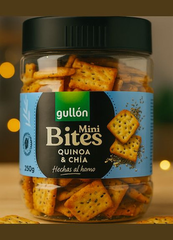 Хрустящее печенье Gullon Crackers Quinoa and Сhia 250 гр. Испания Tre Mulini (346049416)