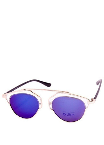 Солнцезащитные зеркальные женские очки 9010-4 BR-S (291984179)