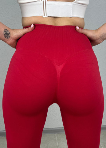 Безшовні лосини push-up з V-поясом і високою талією (70185) FitFiesta (350612927)