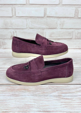 Hengji Жіночі лофери із замші повсякденні лофери бордовий з натуральна замша, китай — демісезон (349446504)