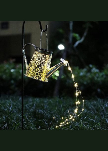 Наружный декоративный ретро светильник в виде лейки с водопадом на солнечной батарее No Brand (292309882)
