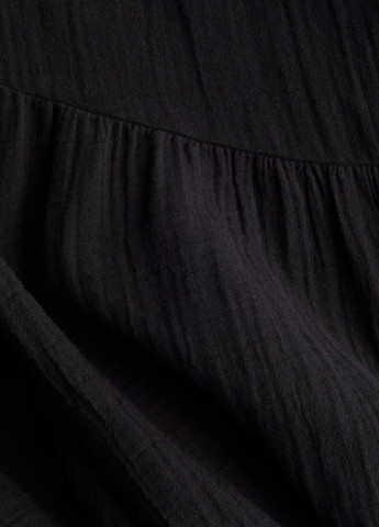 Чорна кежуал сукня H&M однотонна