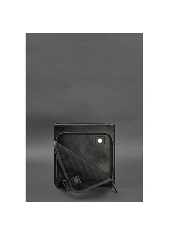 Сумка мужская через плечо кожаная планшет для скрытого ношения пистолета Флотар Черный BlankNote (302009371)