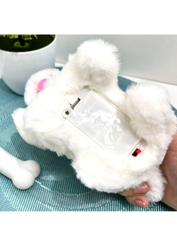 Собачка интерактивная ходит издает звуки шевелит хвостиком в рюкзаке Белая (777-23B) No Brand (352475257)